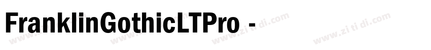 FranklinGothicLTPro 字体转换